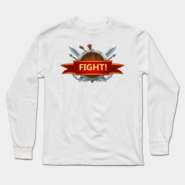 Fight! Long Sleeve T-Shirt by Lizer